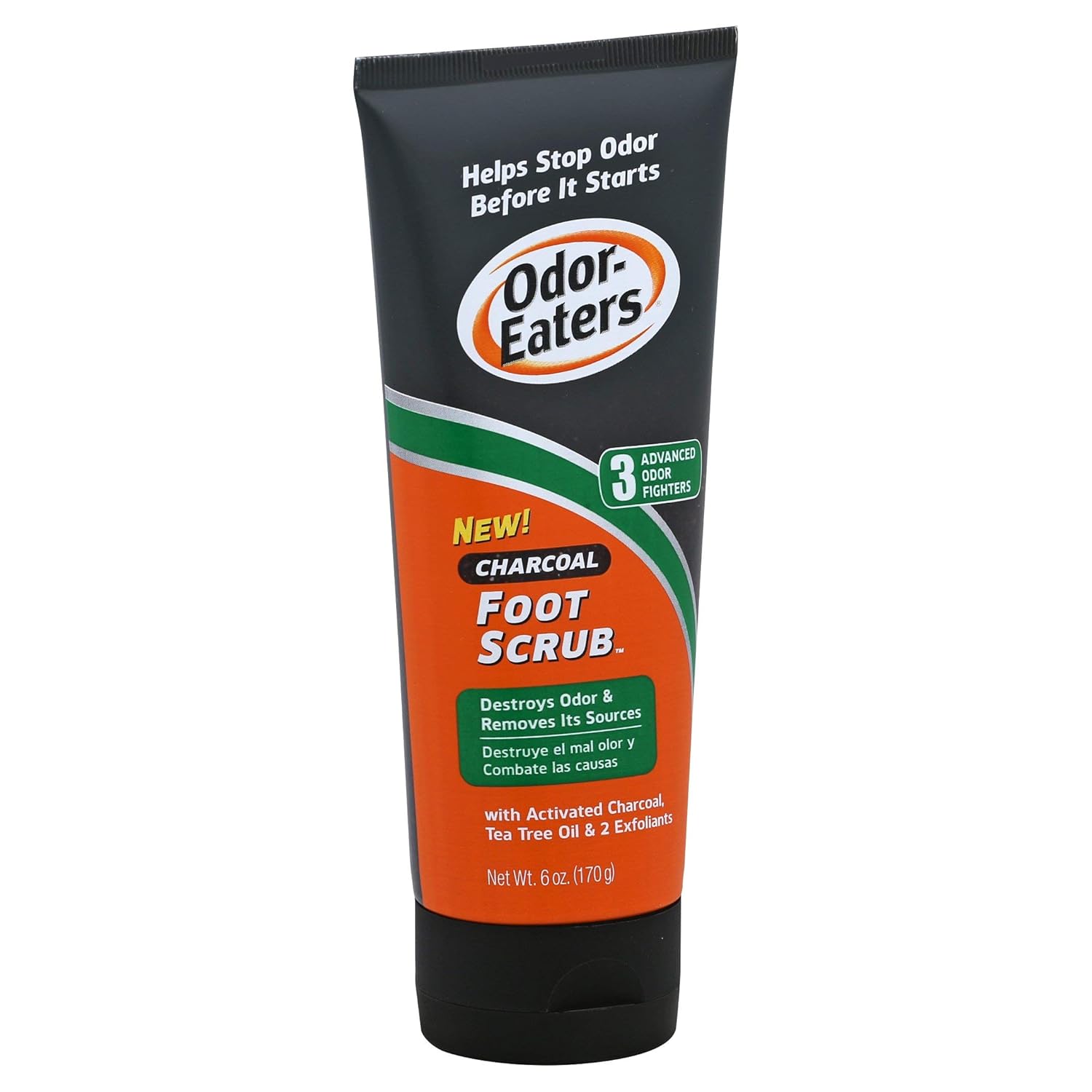 Odor Eaters Foot Scrub, Charcoal